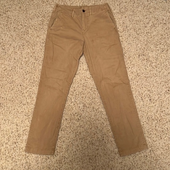 Pantalon Chino American Eagle Homme 30x32 - Gris, Slim Droit, Extreme Flex